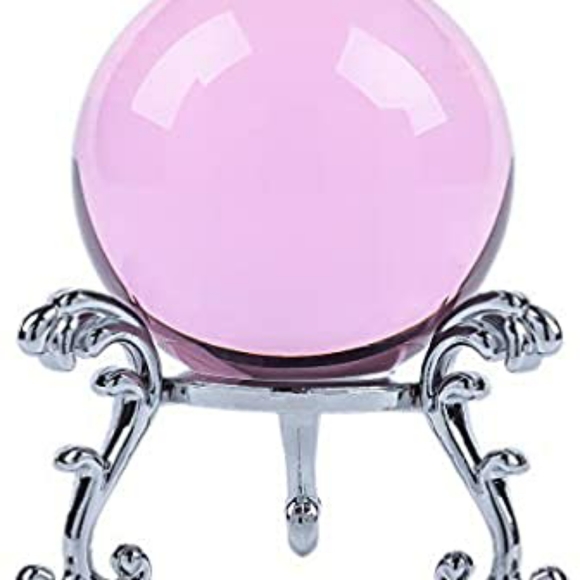 Pick color! Crystal Ball with silver colored stand - Picture 4 of 14